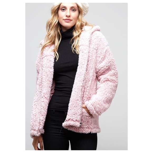 Pink Sherpa Jacket Lined - Picture 2 of 2